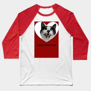 Catty Valentines Baseball T-Shirt